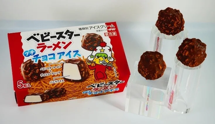 ベビースターラーメン プチチョコアイス